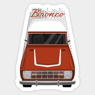 Ford Bronco 1st gen - Orange Sticker